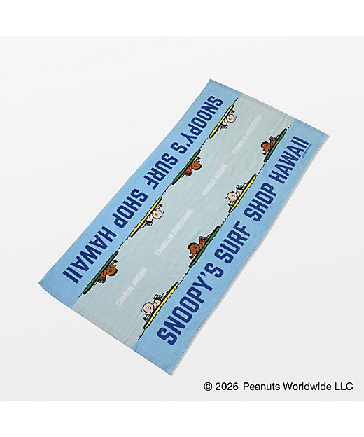 【預訂｜8月】Snoopy in Ginza 銀座展 2026 - SNOOPY’S SURF SHOP 沙灘毛巾 浴巾