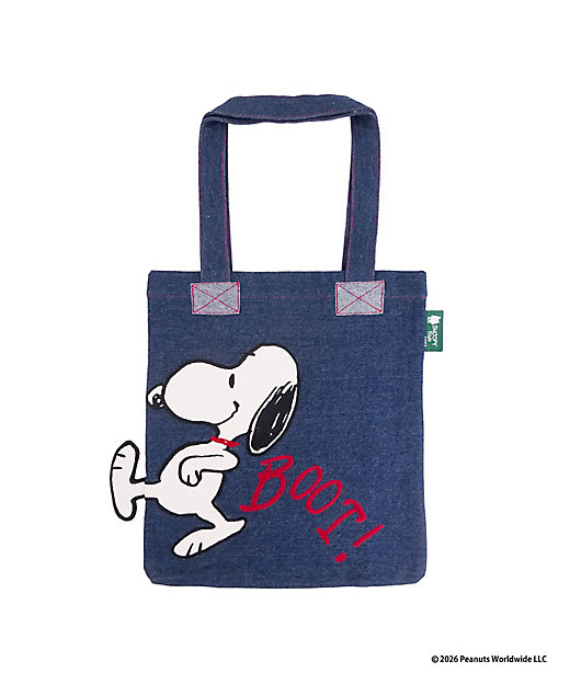 【預訂 | 8月】Snoopy in Ginza 銀座展 2026 - 牛仔刺繡系列 手挽袋 A4 Tote Bag（Patchwork）