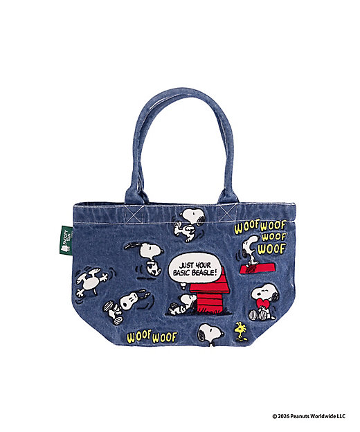 【Pre-order｜Aug】Snoopy in Ginza 2026 - Denim Embroidery Series Mini Tote Bag