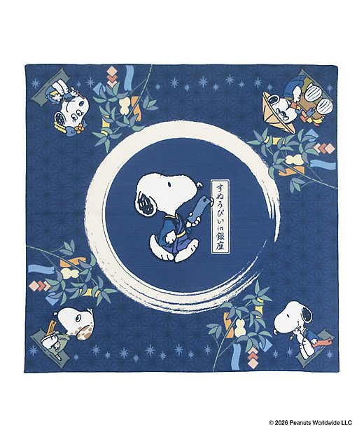 【預訂 | 8月】Snoopy in Ginza 銀座展 2026 和風番頭系列 - 方布巾