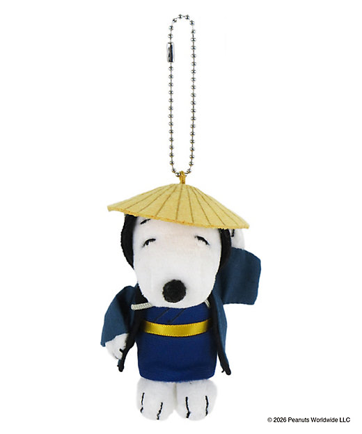 【預訂 | 8月】Snoopy in Ginza 銀座展 2026 和風番頭系列 - Snoopy Belle Olaf 公仔掛飾