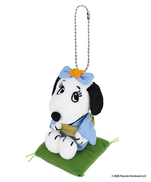 【預訂 | 8月】Snoopy in Ginza 銀座展 2026 和風番頭系列 - Snoopy Belle Olaf 公仔掛飾