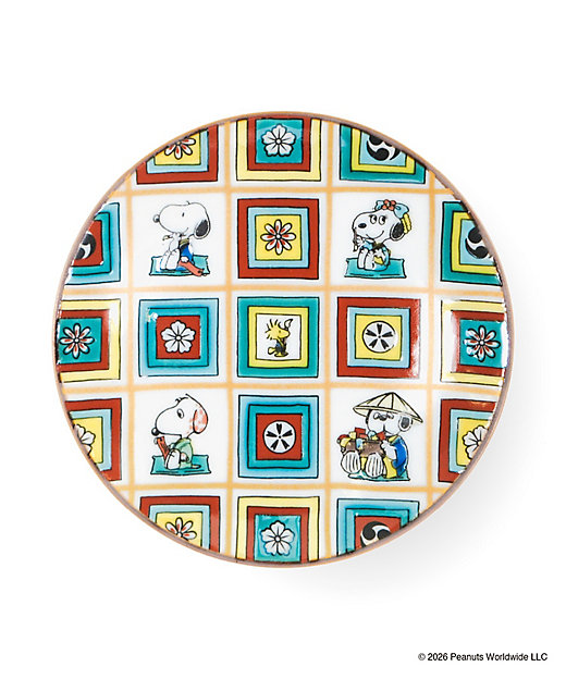 【預訂 | 8月】Snoopy in Ginza 銀座展 2026 和風番頭系列 - 九谷燒 豆皿 小圓碟