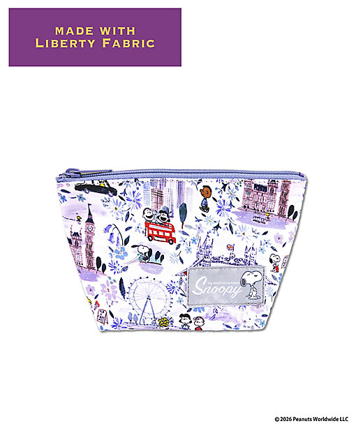 【預訂｜8月】Snoopy in Ginza 銀座展 2026 - Snoopy x Liberty Fabrics LONDON 化妝袋