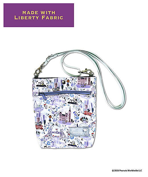 【預訂｜8月】Snoopy in Ginza 銀座展 2026 - Snoopy x Liberty Fabrics LONDON 斜揹袋 單肩包