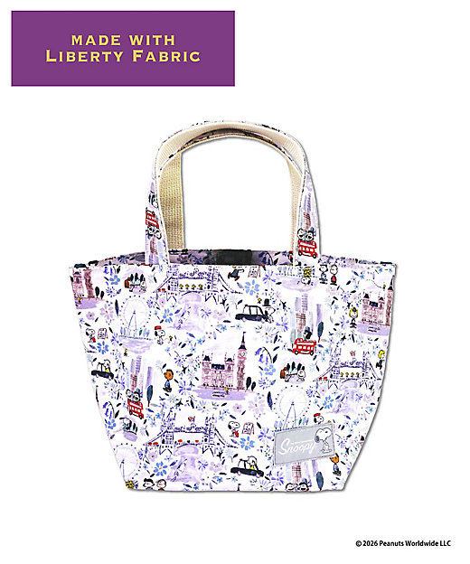 【預訂｜8月】Snoopy in Ginza 銀座展 2026 - Snoopy x Liberty Fabrics LONDON 手挽袋 午餐袋