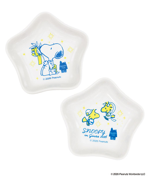 【Pre-order｜Aug】Snoopy in Ginza 2026 Tanabata Series - Star Ceramic Plate Set