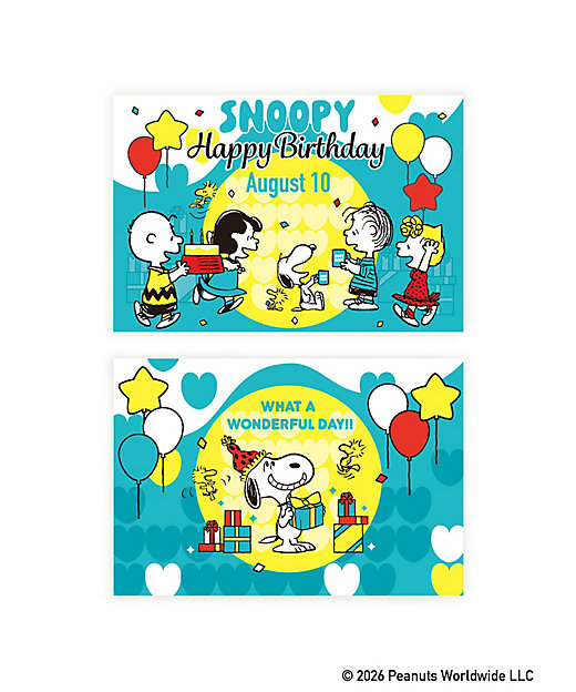 【Pre-order｜Aug】Snoopy in Ginza 2026 Snoopy Birthday - Postcards (2pcs)