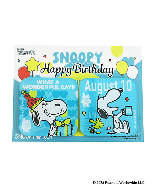 【預訂｜8月】Snoopy in Ginza 銀座展 2026 Snoopy 誕生祭 - 磁鐵貼 磁石 2pcs