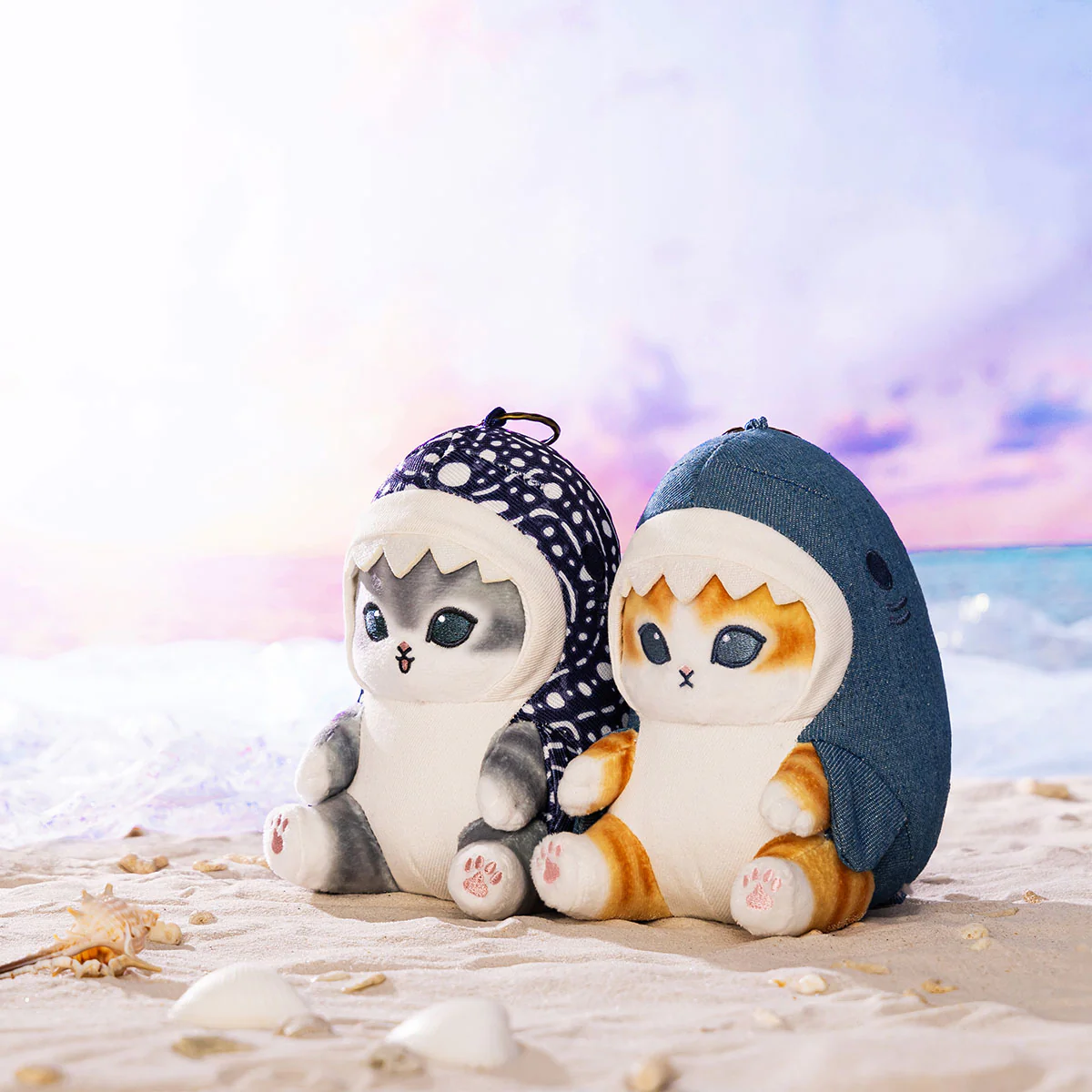 【訂貨】Mofusand BOARD SHARK! 牛仔鯊魚貓吊飾 公仔掛飾