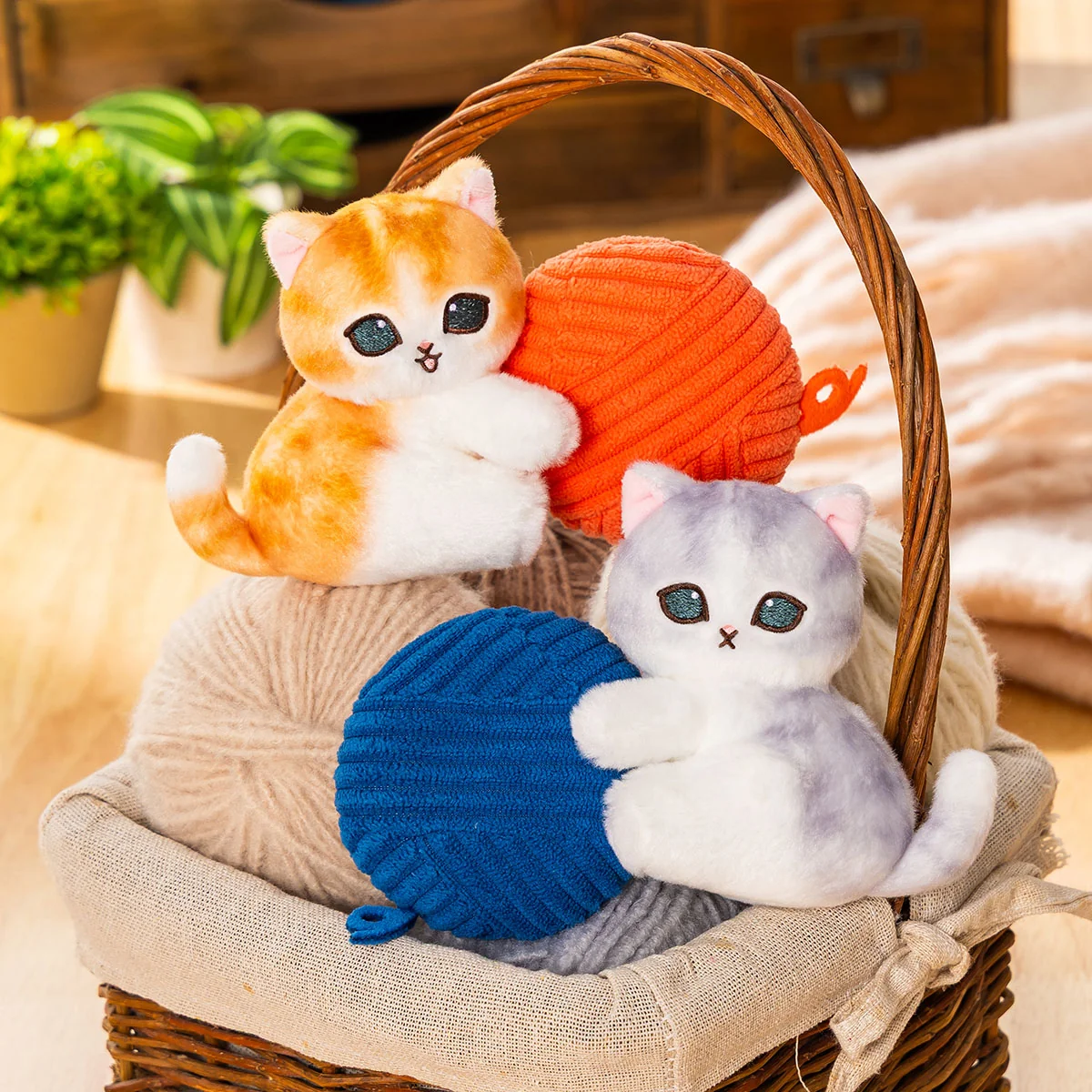 Mofusand Yarn Measuring Tape with Plush
