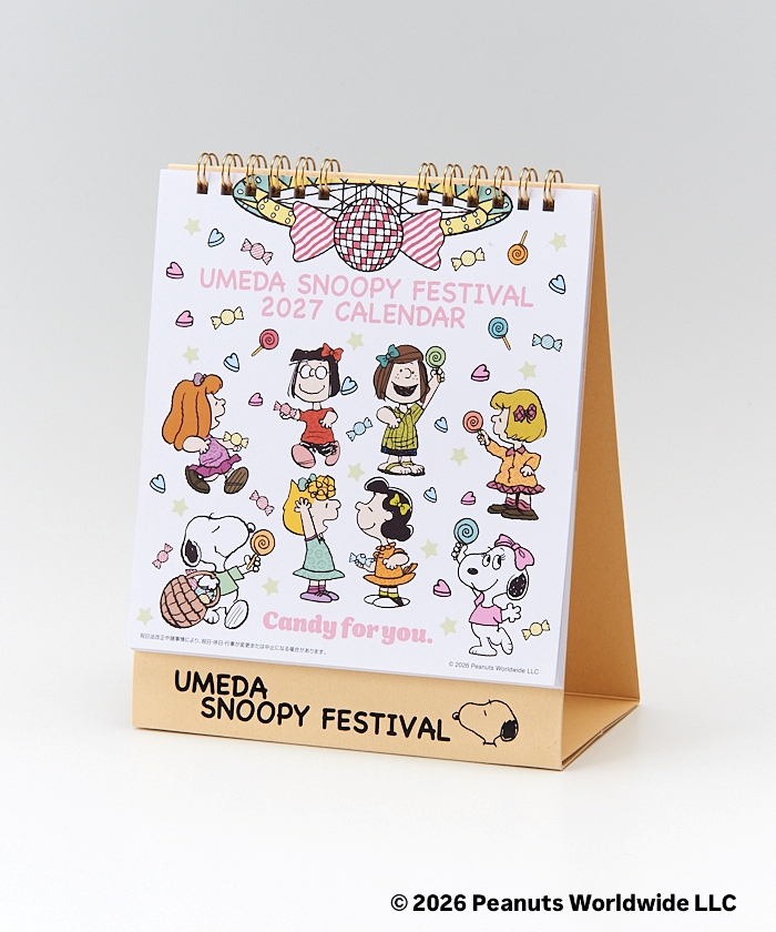 Umeda Snoopy Fest. 2026 Limited Edition - 
Desktop Calendar 2027