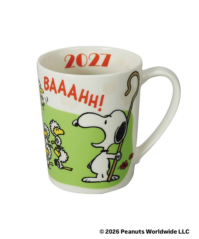 【Pre-order｜Dec】Umeda Snoopy Fest. 2026 Limited Edition - Snoopy & Woodstock Zodiac Series Year of the Sheep Mug