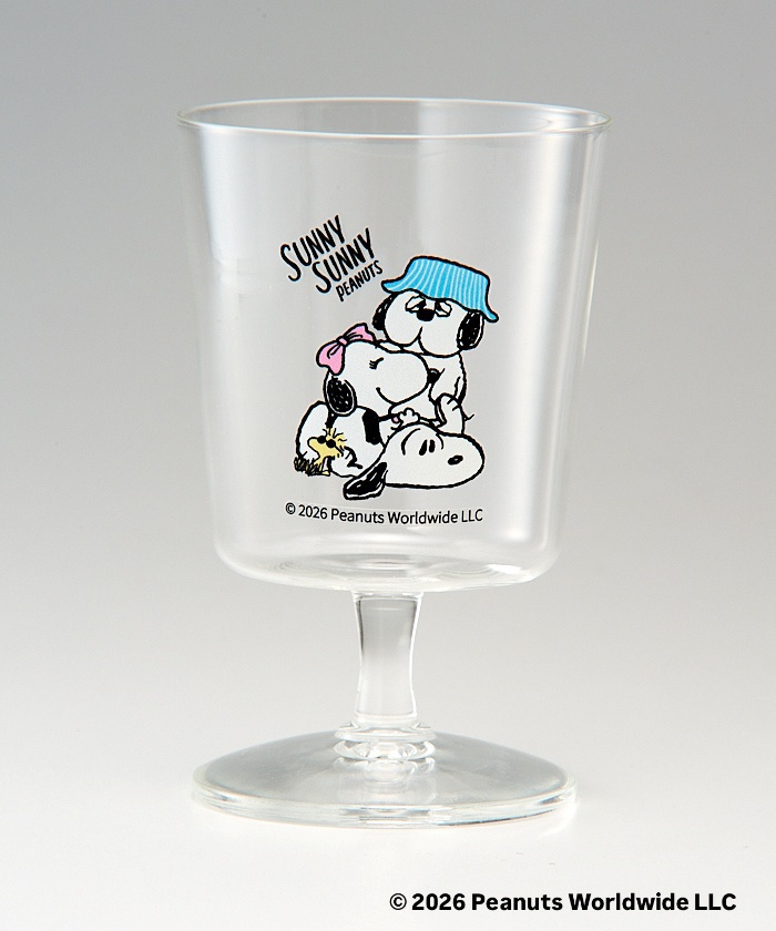 【預訂｜9月】Umeda Snoopy Fest. 2026 阪急展限定 - HARIO x Snoopy 高腳玻璃杯