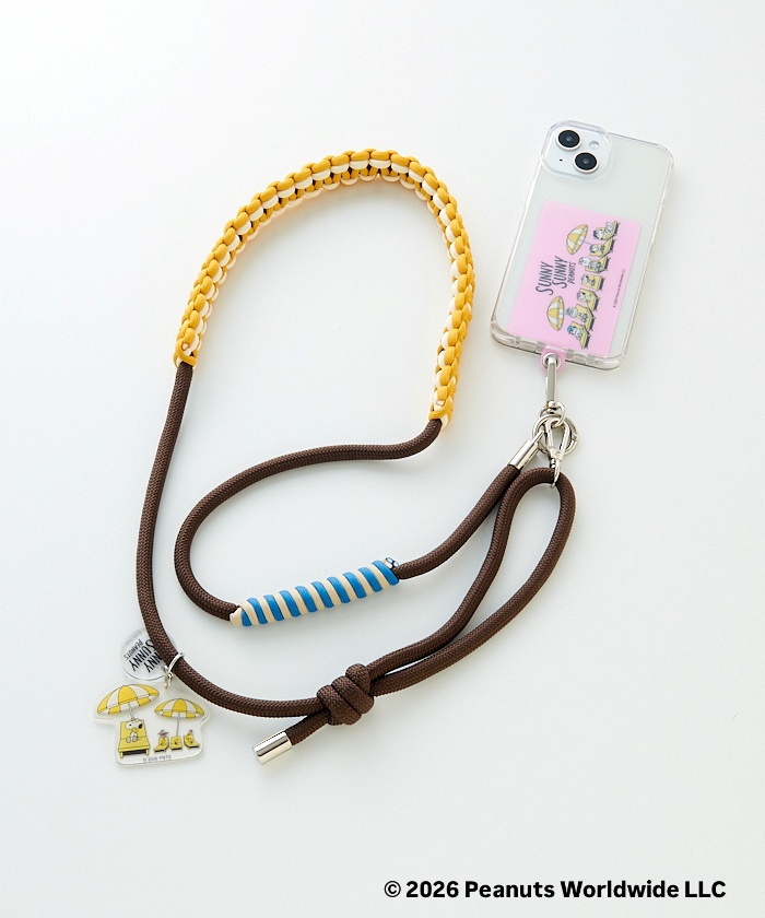 【預訂｜9月】Umeda Snoopy Fest. 2026 阪急展限定 -  macaroni edge x Snoopy 手機掛繩連貼片
