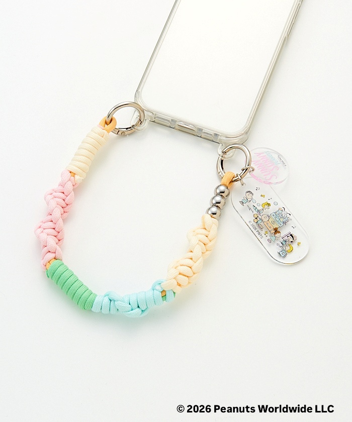 Umeda Snoopy Fest. 2026 Limited Edition- macaroni edge x Snoopy Phone Strap (Short)