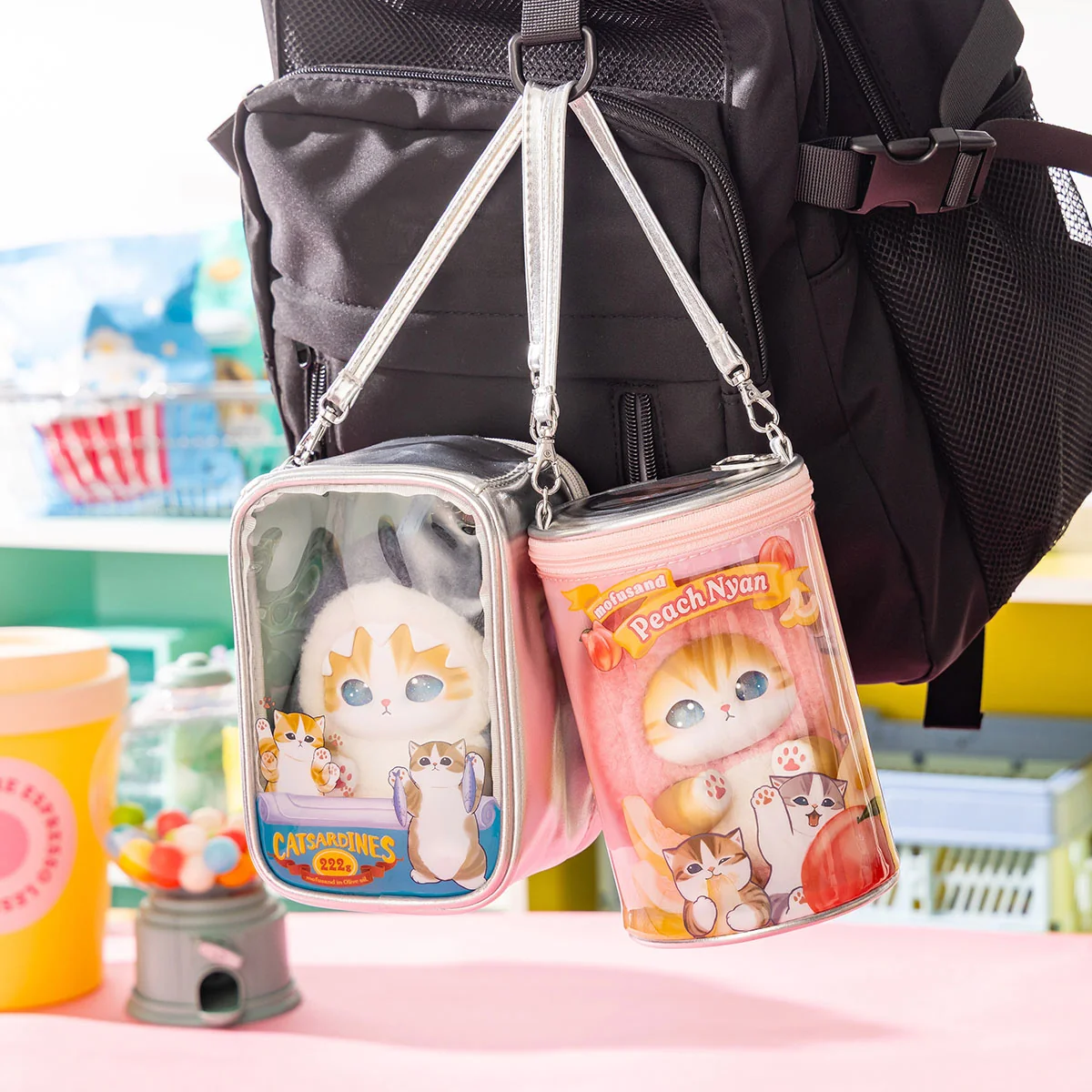 Mofusand Meow Meow MART Transparent Doll Display Bag - Canned