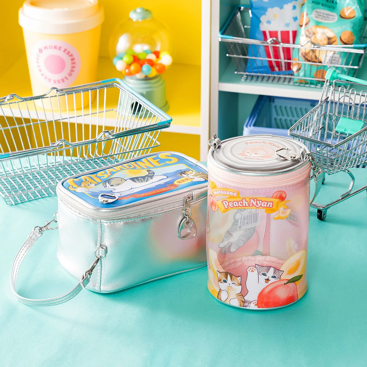 Mofusand Meow Meow MART Transparent Doll Display Bag - Canned