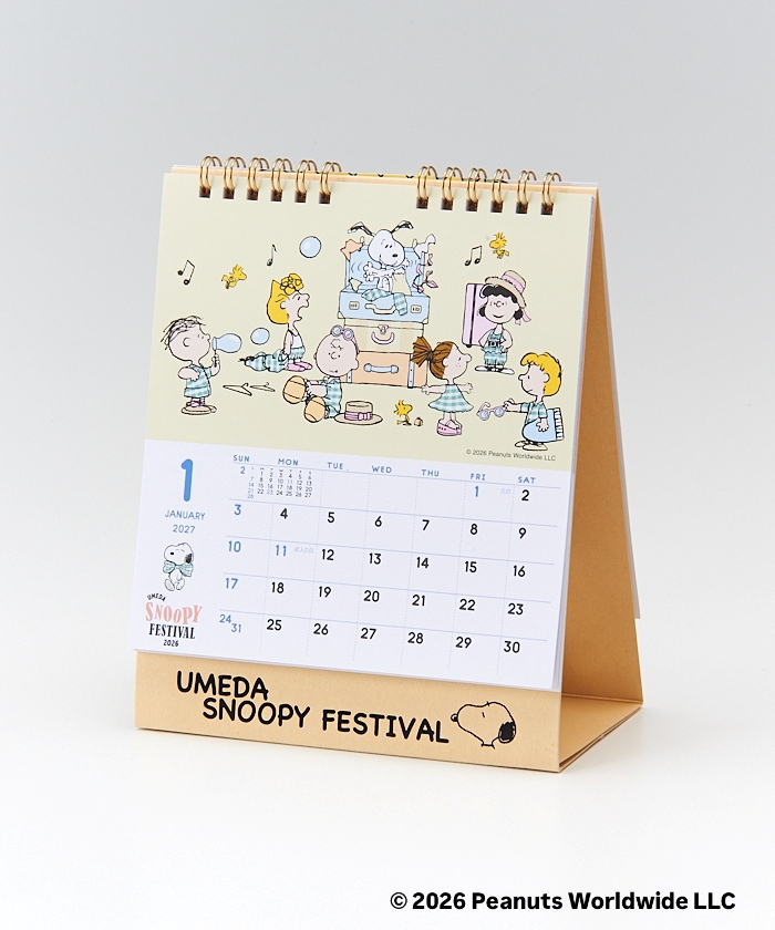 Umeda Snoopy Fest. 2026 Limited Edition - 
Desktop Calendar 2027