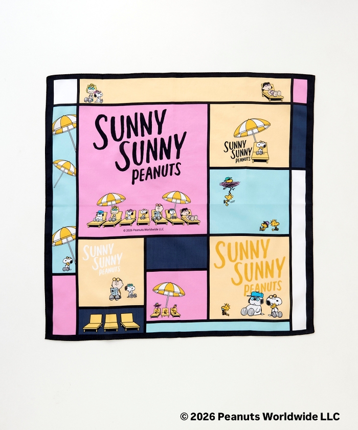 Umeda Snoopy Fest. 2026 Limited Edition - Handkerchief Square Cloth (Pink)