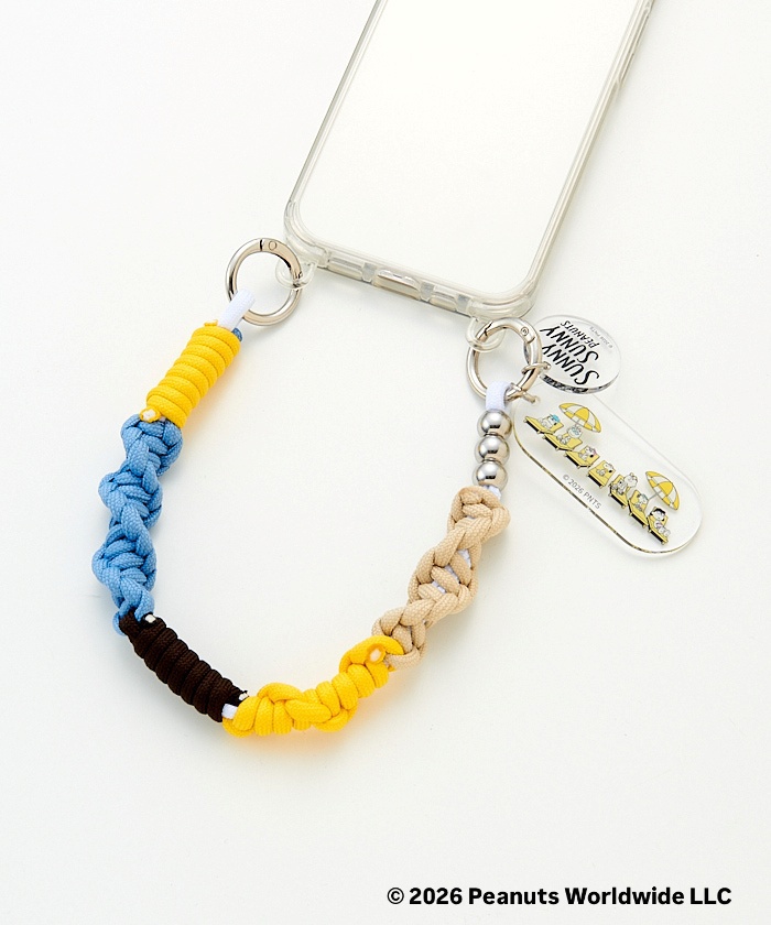 Umeda Snoopy Fest. 2026 Limited Edition- macaroni edge x Snoopy Phone Strap (Short)