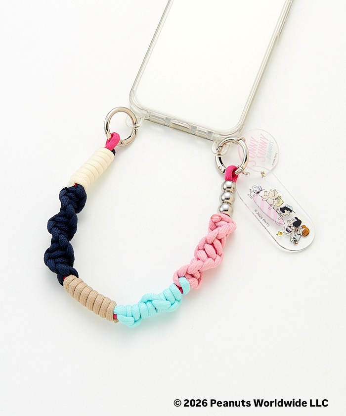 Umeda Snoopy Fest. 2026 Limited Edition- macaroni edge x Snoopy Phone Strap (Short)