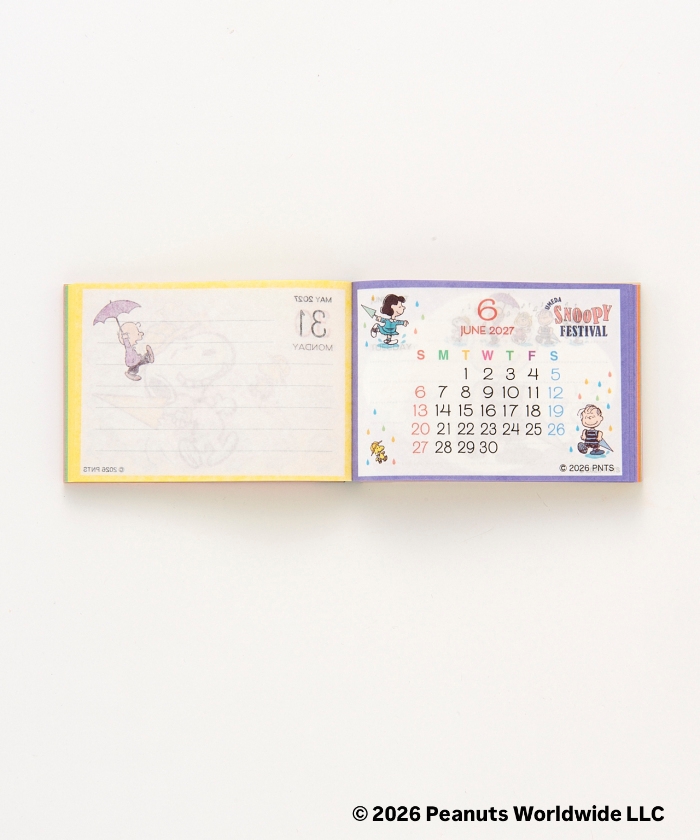 Umeda Snoopy Fest. 2026 Limited Edition - Memo Calendar 2027