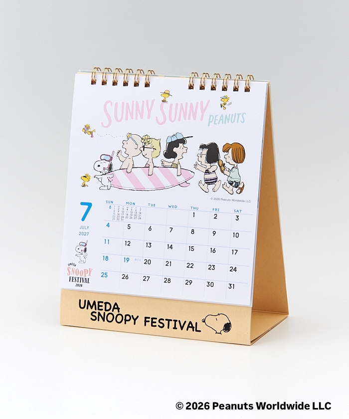 Umeda Snoopy Fest. 2026 Limited Edition -
Desktop Calendar 2027