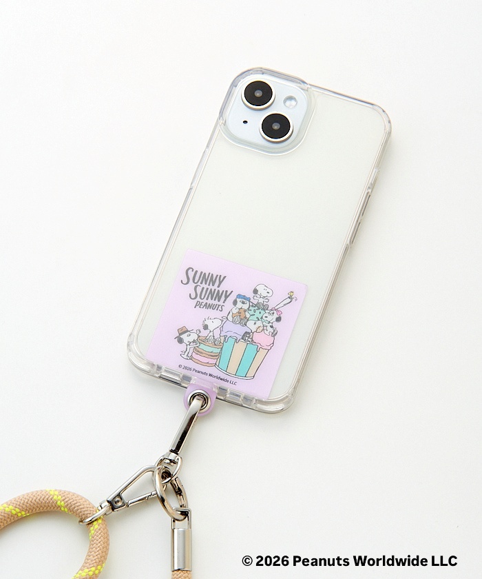【預訂｜9月】Umeda Snoopy Fest. 2026 阪急展限定 -  macaroni edge x Snoopy 手機掛繩連貼片