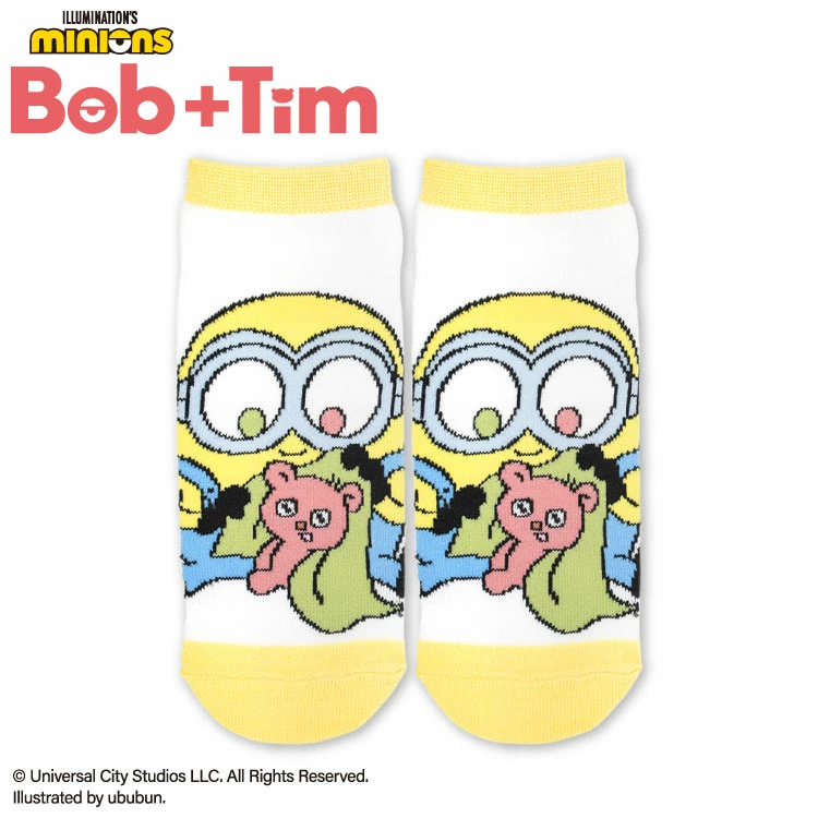 【訂貨】Minions Bob + Tim 女裝短襪