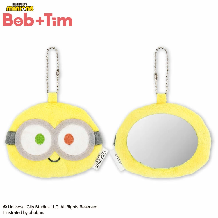 【訂貨】MINIONS Bob+Tim Die-Cut 小鏡子 手提鏡 掛飾