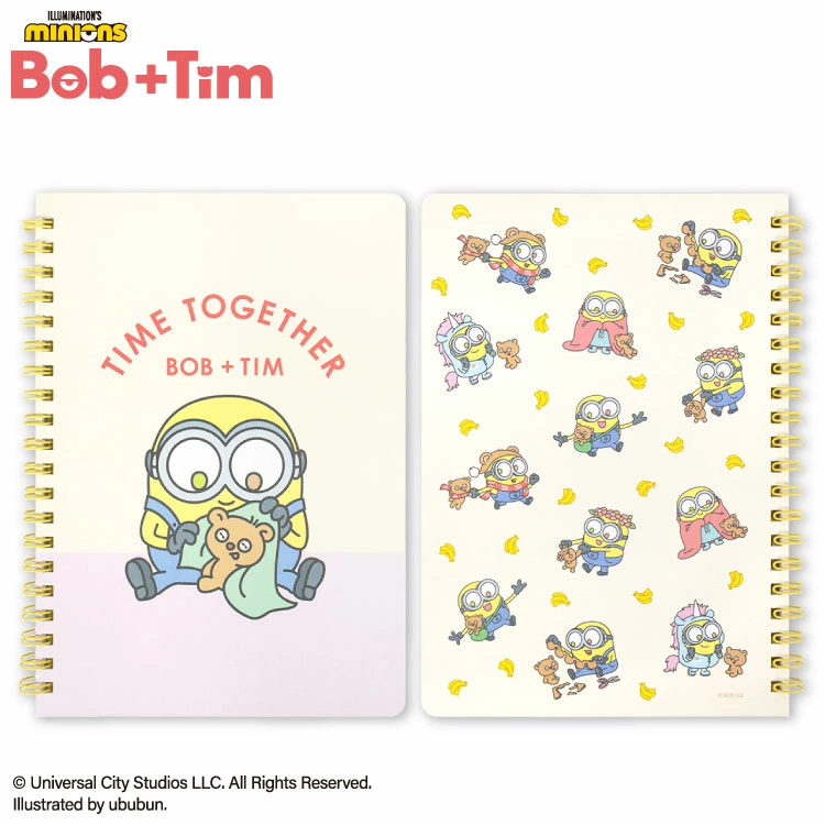 【訂貨】MINIONS Bob+Tim 筆記簿 記事簿