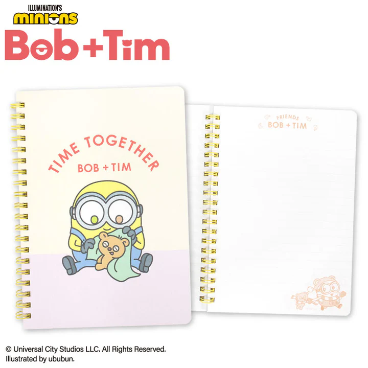 【訂貨】MINIONS Bob+Tim 筆記簿 記事簿