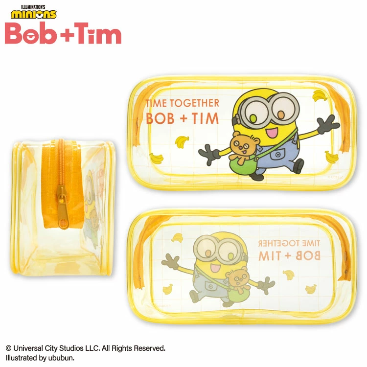 【訂貨】MINIONS Bob+Tim 透明筆袋