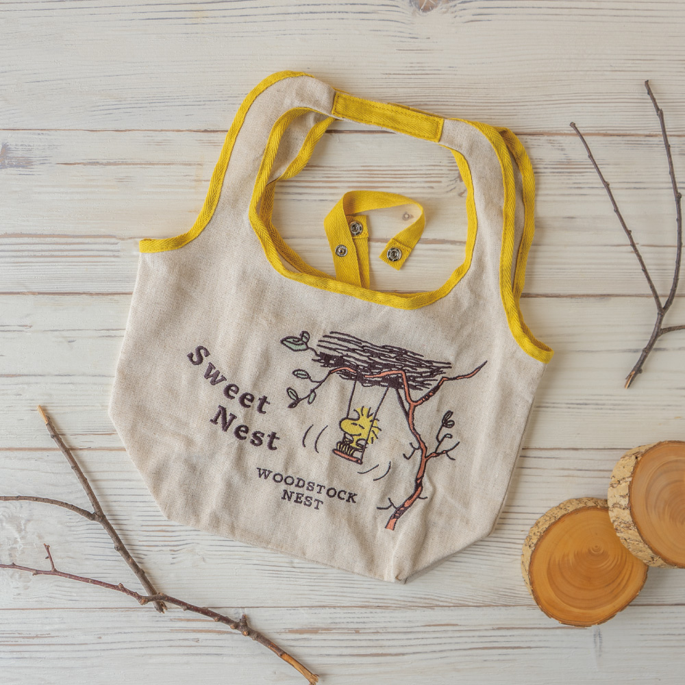 【預訂｜8月】Woodstock Nest 可摺疊 棉麻袋 Tote Bag（S）