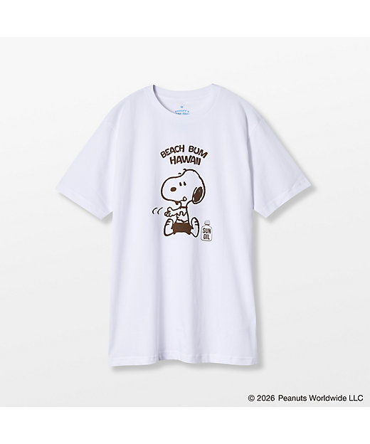 【預訂｜8月】Snoopy in Ginza 銀座展 2026 - SNOOPY’S SURF SHOP Tshirt (Beach Bum)