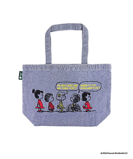【預訂 | 8月】Snoopy in Ginza 銀座展 2026 - 牛仔刺繡系列 大手挽袋（售票處）