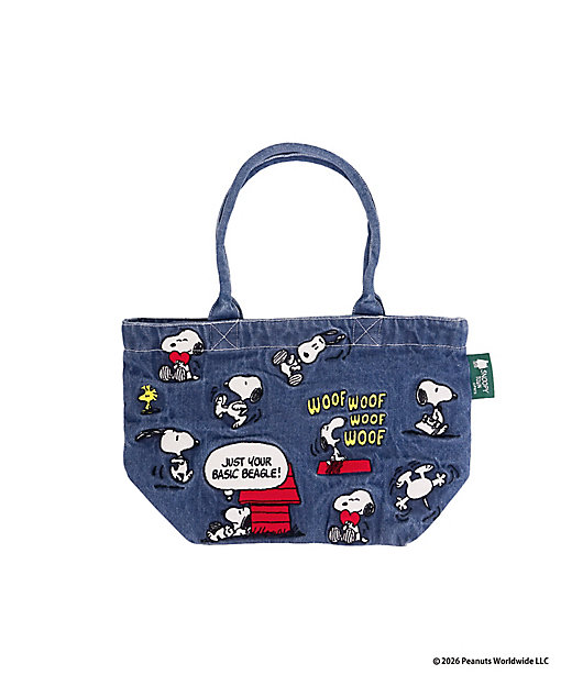 【預訂 | 8月】Snoopy in Ginza 銀座展 2026 - 牛仔刺繡系列 迷你手挽袋