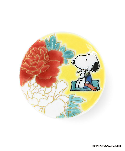 【預訂 | 8月】Snoopy in Ginza 銀座展 2026 和風番頭系列 - Snoopy & Olaf 九谷燒 姫皿 迷你小圓碟 2pcs