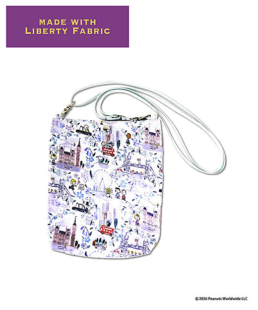 【預訂｜8月】Snoopy in Ginza 銀座展 2026 - Snoopy x Liberty Fabrics LONDON 斜揹袋 單肩包