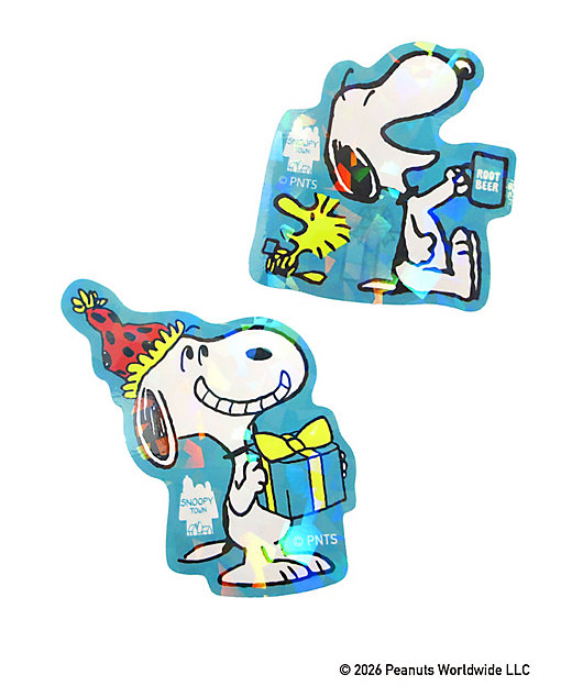 【Pre-order｜Aug】Snoopy in Ginza 2026 Snoopy Birthday - Hologram Stickers 2pcs