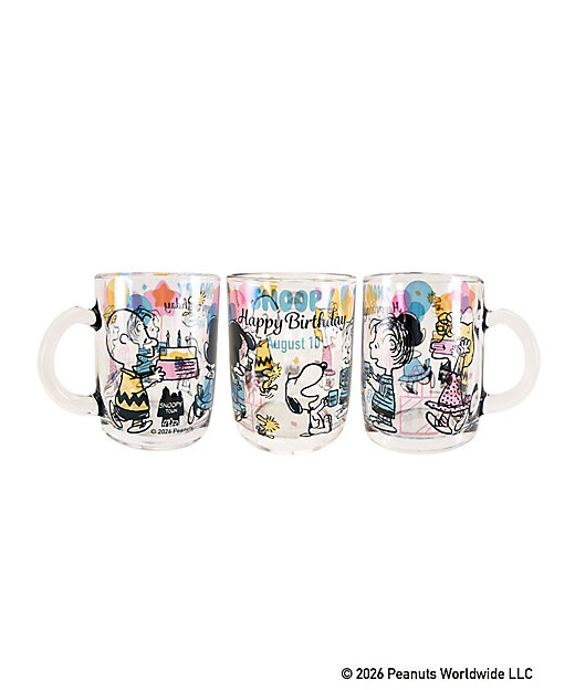 【預訂｜8月】Snoopy in Ginza 銀座展 2026 Snoopy 誕生祭 - 玻璃杯