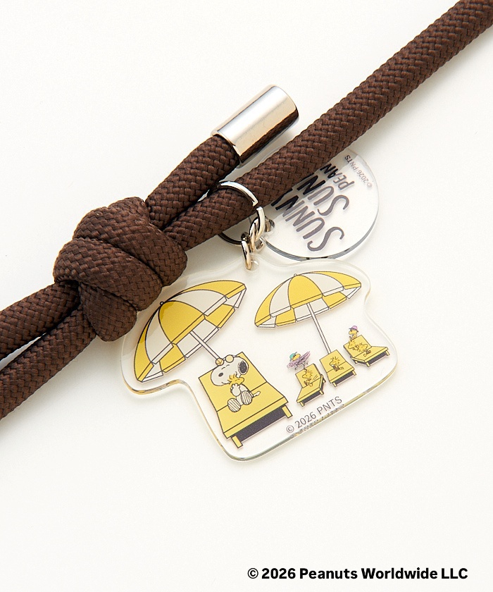 【預訂｜9月】Umeda Snoopy Fest. 2026 阪急展限定 -  macaroni edge x Snoopy 手機掛繩連貼片