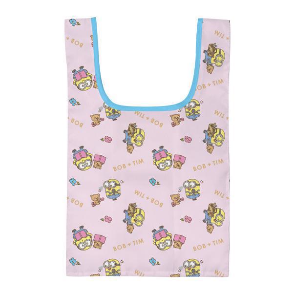 【訂貨】MINIONS Bob & Tim 小環保袋（粉紅）