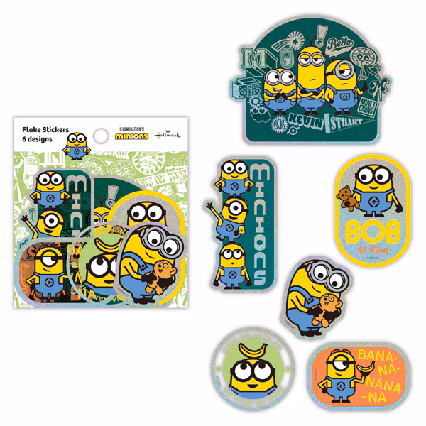 【訂貨】Minions 雷射貼紙套裝 6枚 