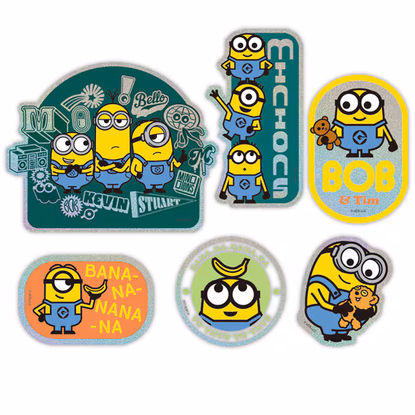 【訂貨】Minions 雷射貼紙套裝 6枚 