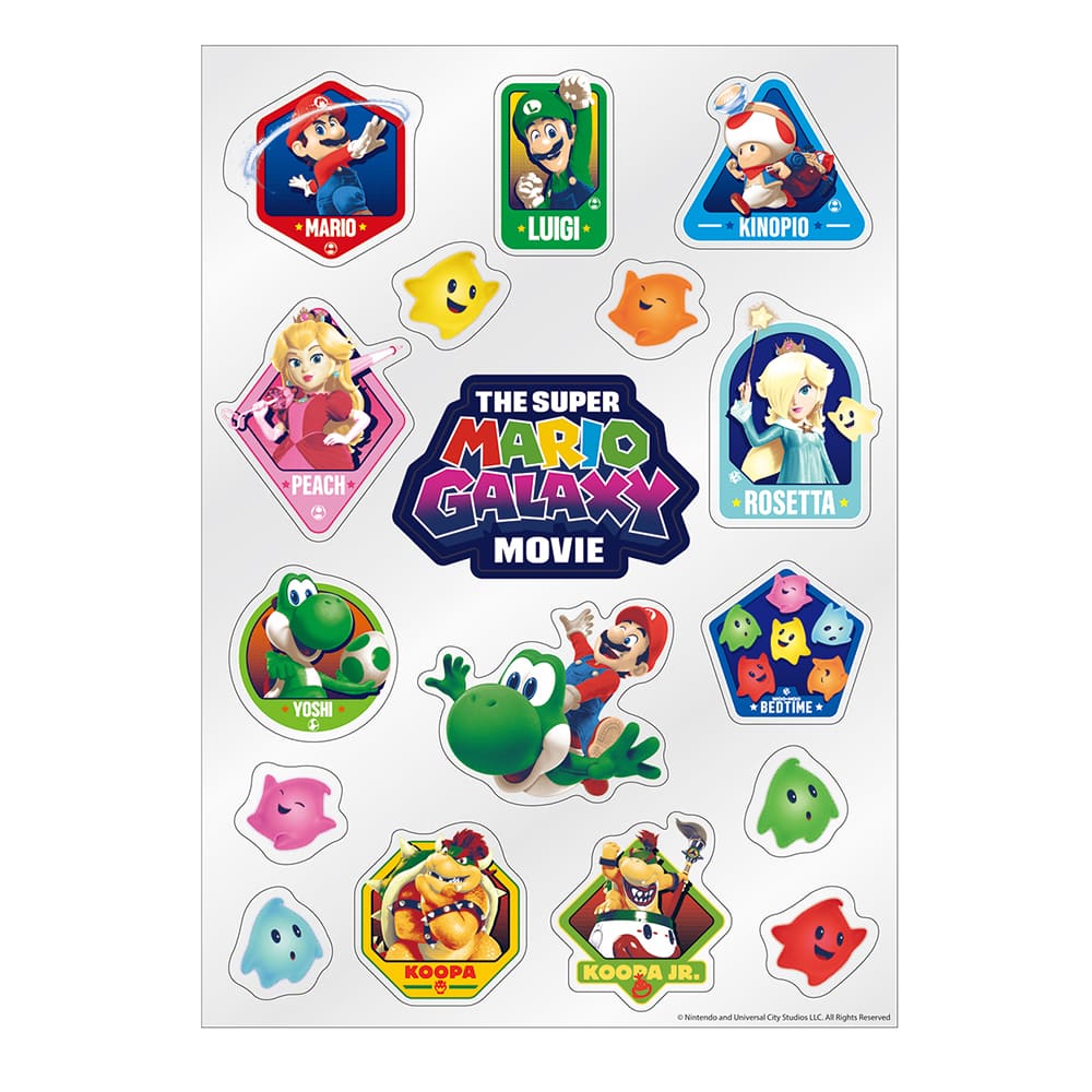 【訂貨】The Super Mario Galaxy Movie 劇場限定商品 - 貼紙