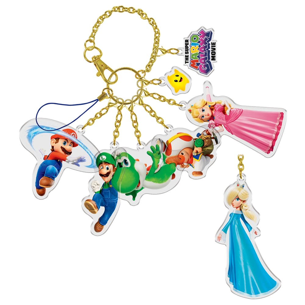 【訂貨】The Super Mario Galaxy Movie 劇場限定商品 - Acrylic Bag Charm 鑰匙扣