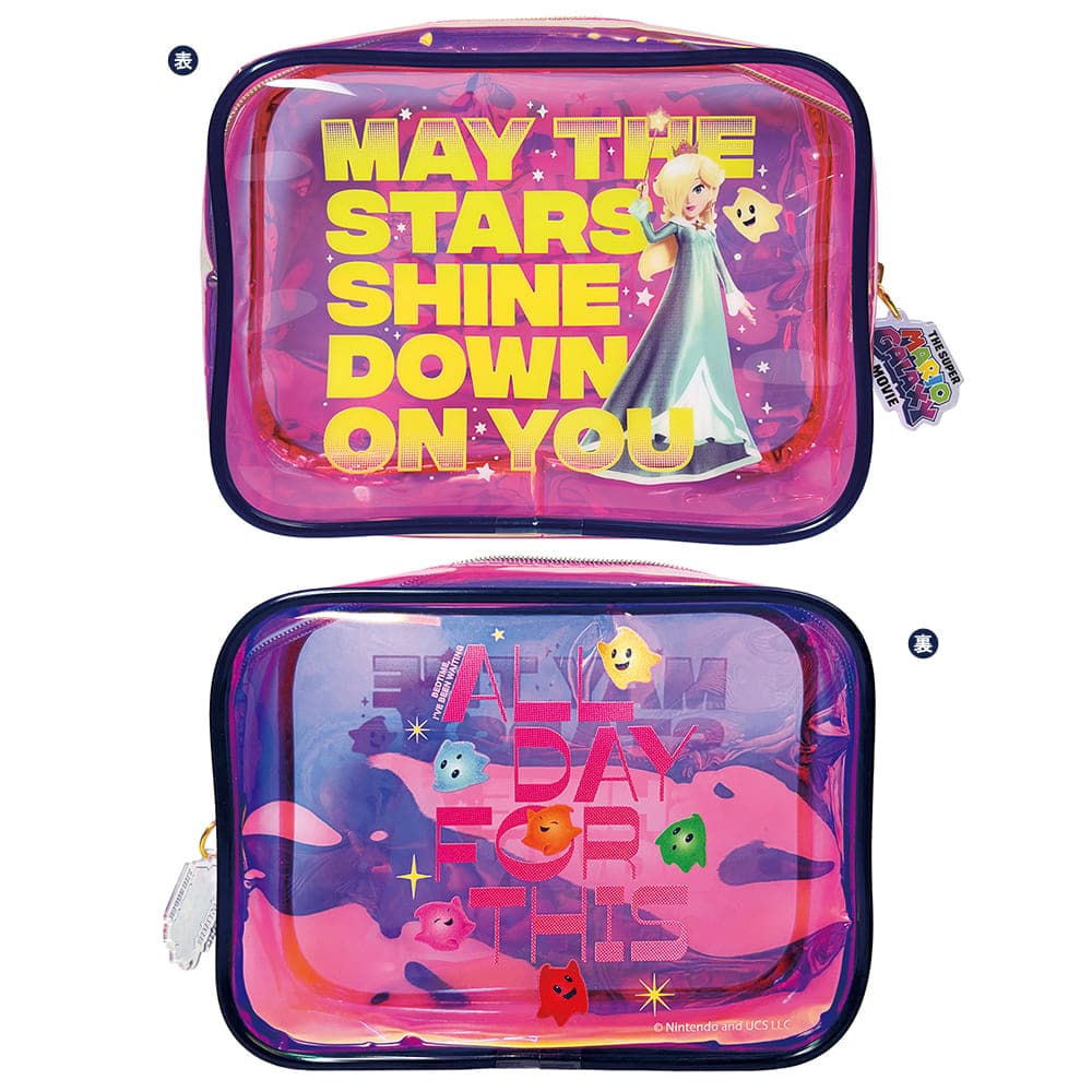 【訂貨】The Super Mario Galaxy Movie 劇場限定商品 - 透明收納袋 化妝袋