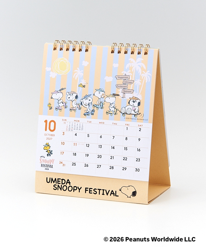 Umeda Snoopy Fest. 2026 Limited Edition -
Desktop Calendar 2027
